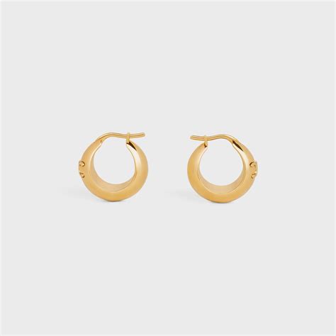 celine twisted hoop earrings|EARRINGS WOMEN .